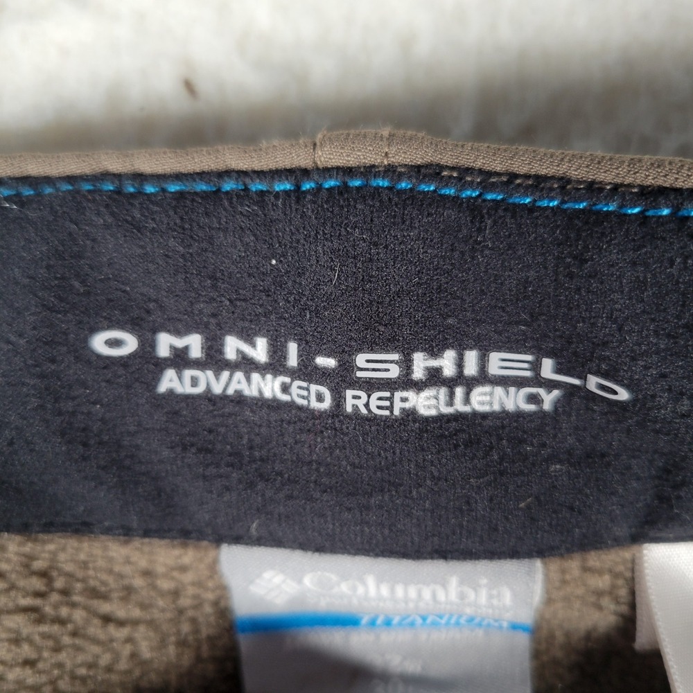 Columbia Titanium Softshell Pants Men 32x30 Brown OmniShield Fleece Lined Hiking - Picture 5 of 16